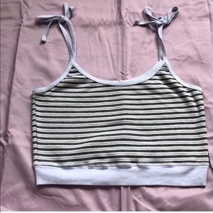 Striped crop top